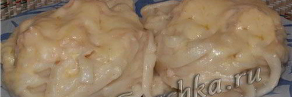 Лапша с сырным соусом