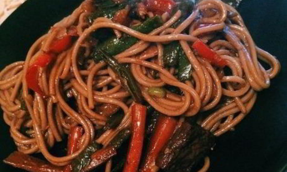 Рецепт лапша со свининой в соусе терияки