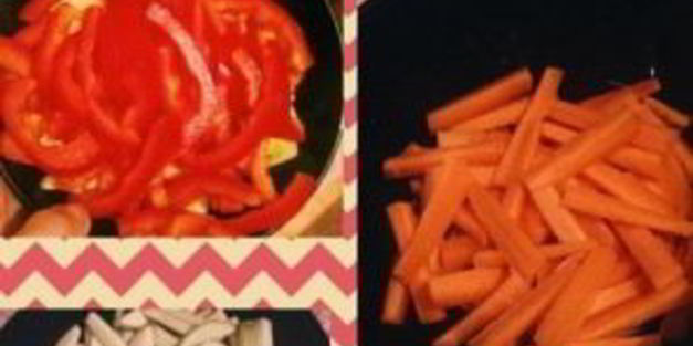 лапша со свининой в соусе терияки