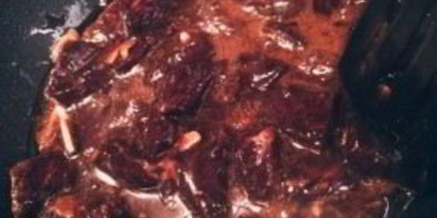 лапша со свининой в соусе терияки