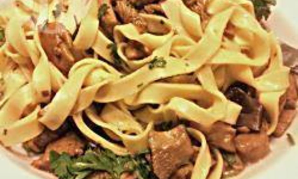 Рецепт лапша тальятелле с лисичками