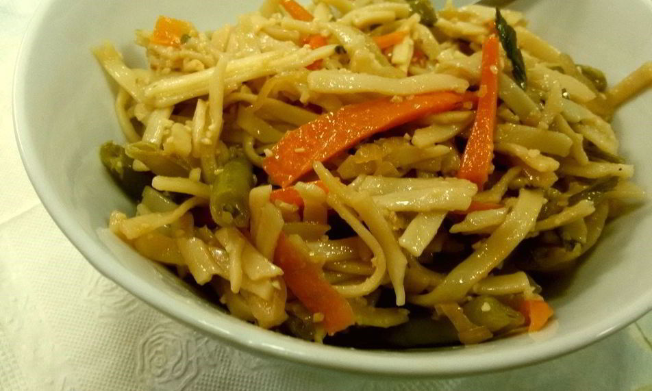 Рецепт лапша удон с овощами в соусе