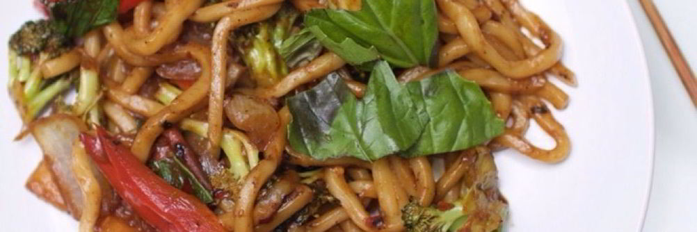 Лапша удон с овощами