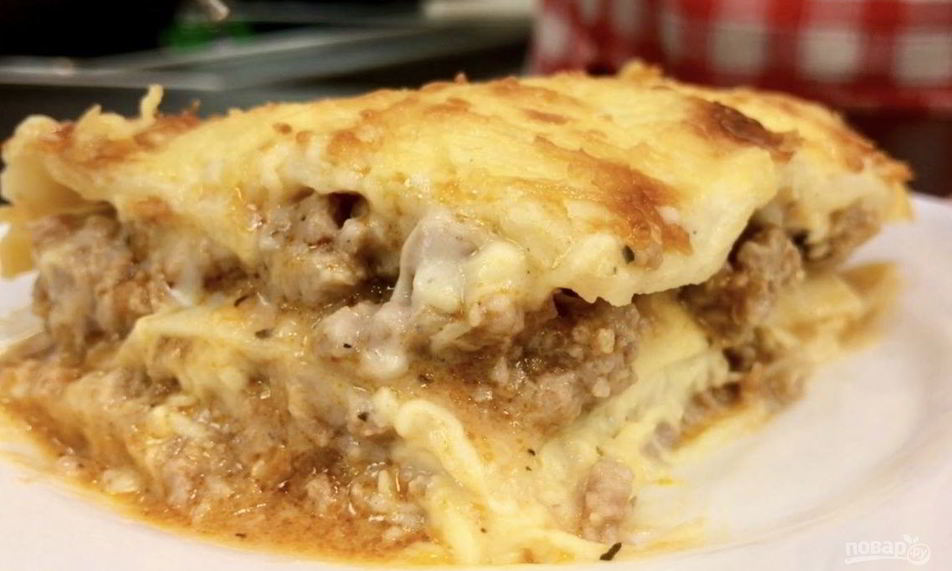 Рецепт домашняя лазанья