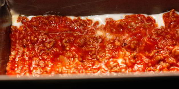 лазанья с фаршем