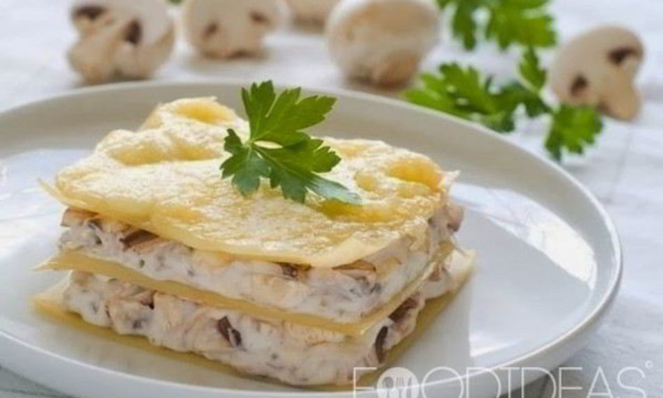 Рецепт лазанья с курицей и грибами