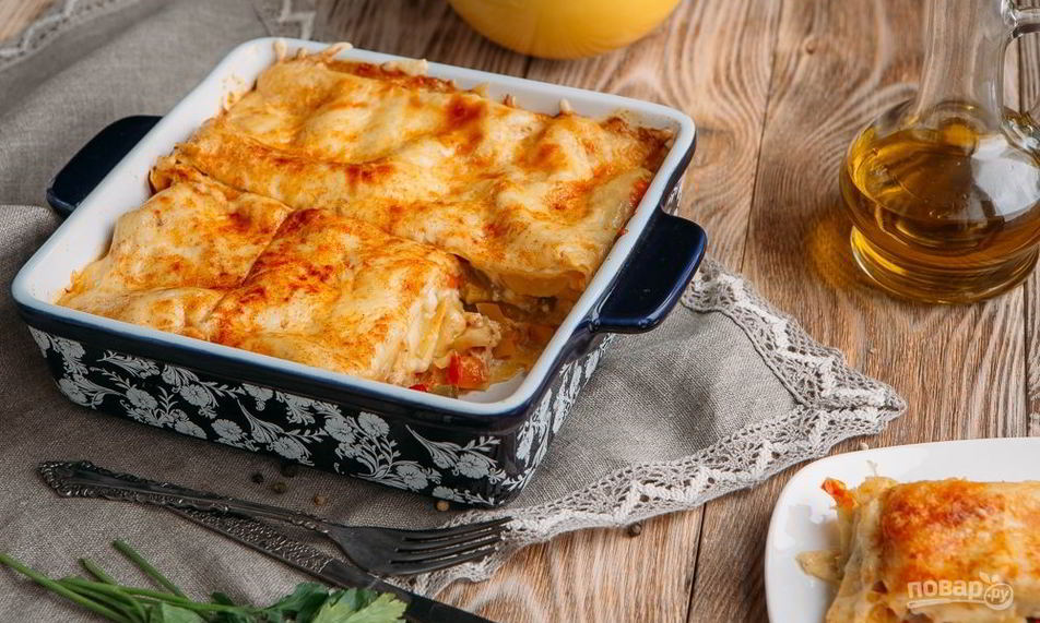 Рецепт лазанья с овощами