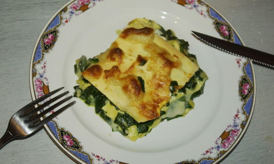 Рецепт лазанья со шпинатом