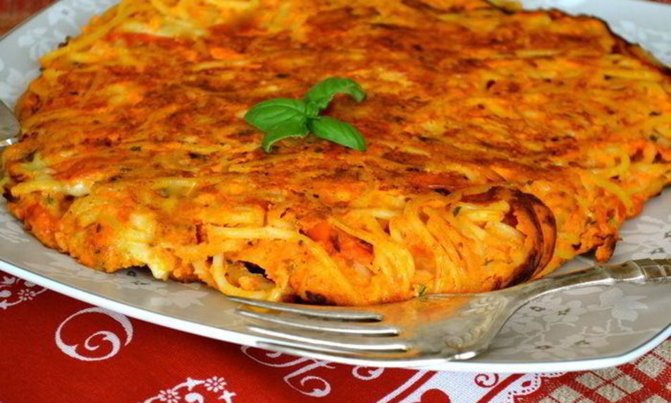 Рецепт фриттата из спагетти