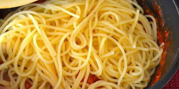 фриттата из спагетти