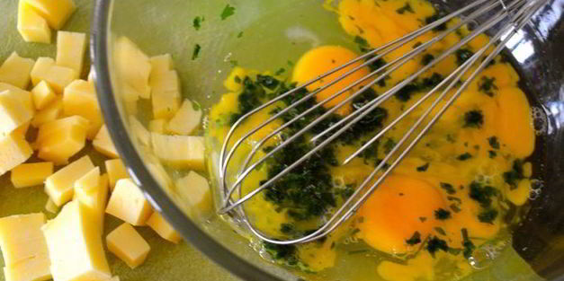 фриттата из спагетти