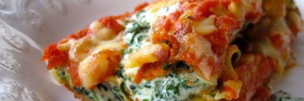 Каннеллони, фаршированные куриной грудкой