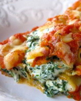 Каннеллони, фаршированные куриной грудкой