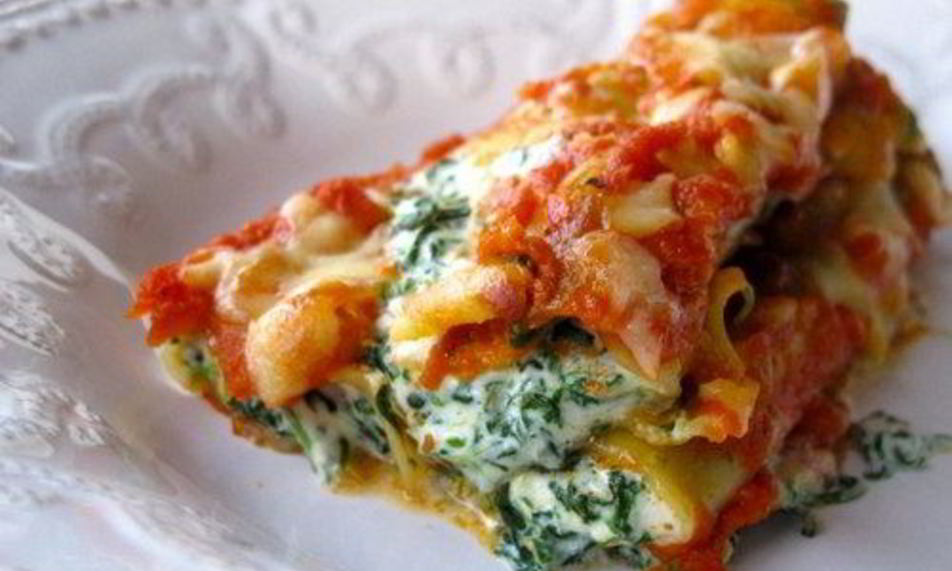 Рецепт каннеллони, фаршированные куриной грудкой