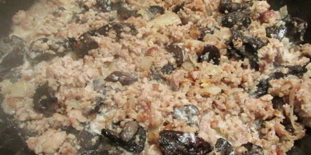 каннеллони с фаршем и грибами