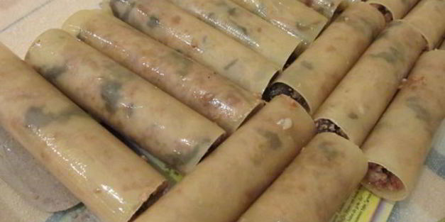 каннеллони с фаршем и грибами