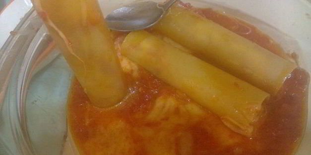 каннелони с помидорами и сыром