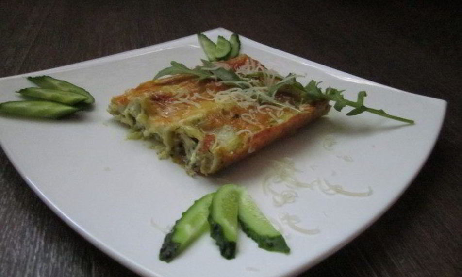 Рецепт каннелони с творогом и шпинатом
