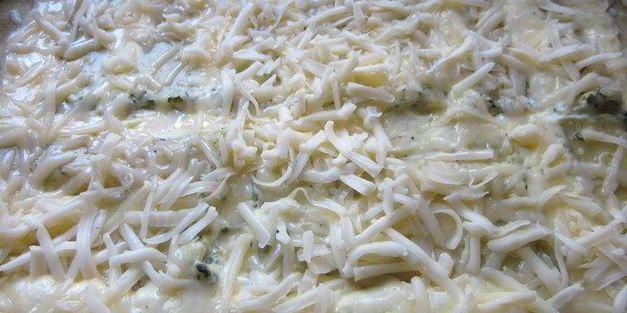 каннелони с творогом и шпинатом