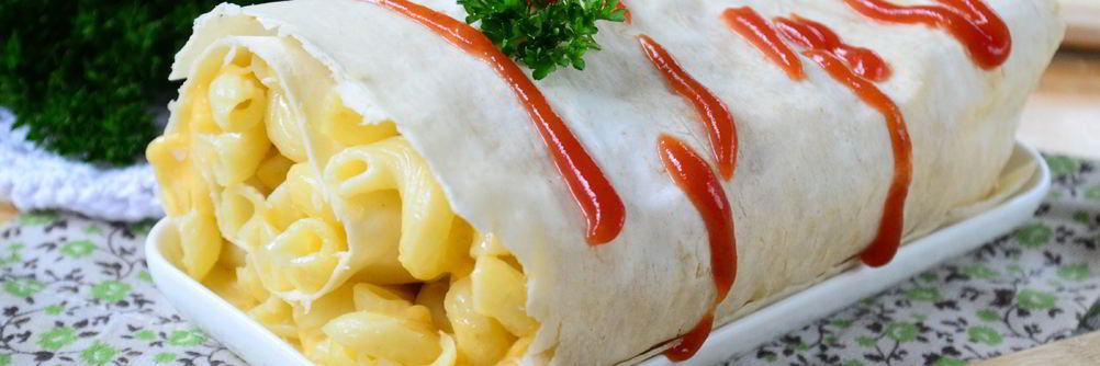 Макароны под сыром в лаваше