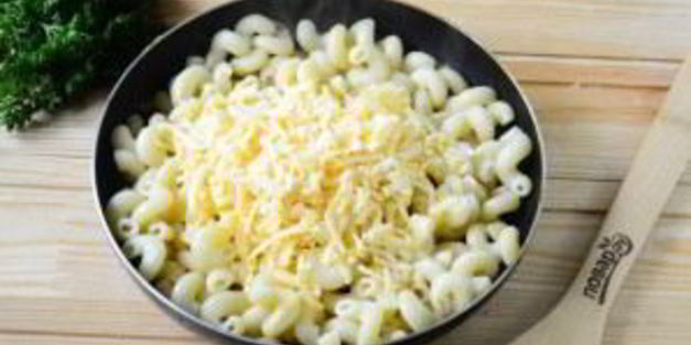 макароны под сыром в лаваше