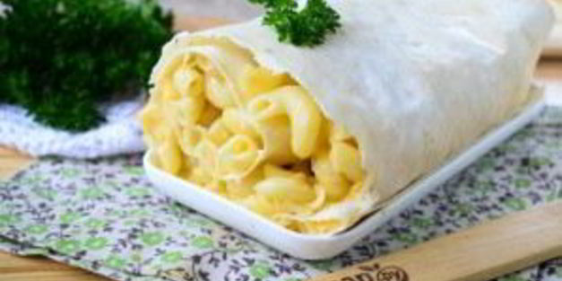макароны под сыром в лаваше
