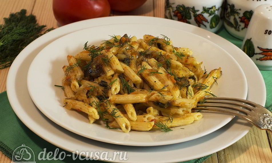 Рецепт макароны с грибами