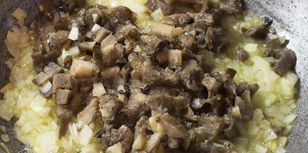 макароны с грибами