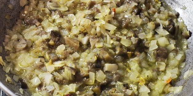 макароны с грибами