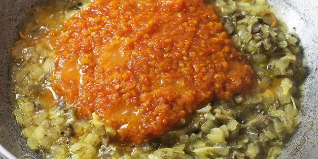 макароны с грибами