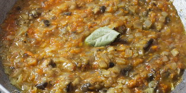 макароны с грибами