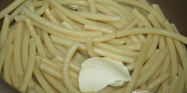 макароны с куиными грудками