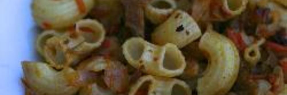 Макароны с курицей