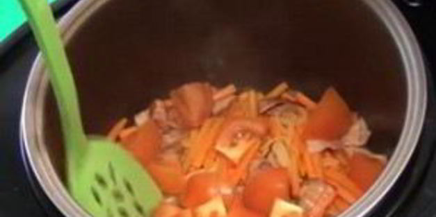 макароны с мясом в мультиварке