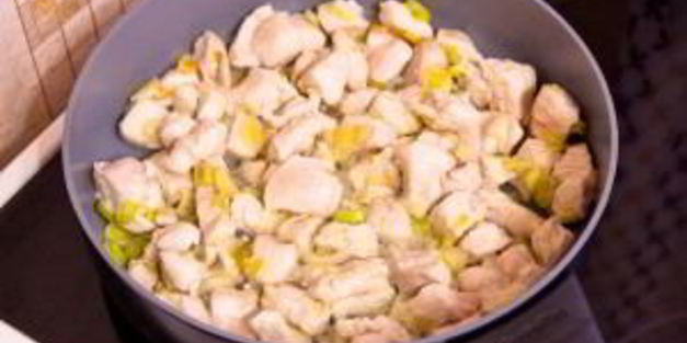 макароны с тыквой и филе индейки