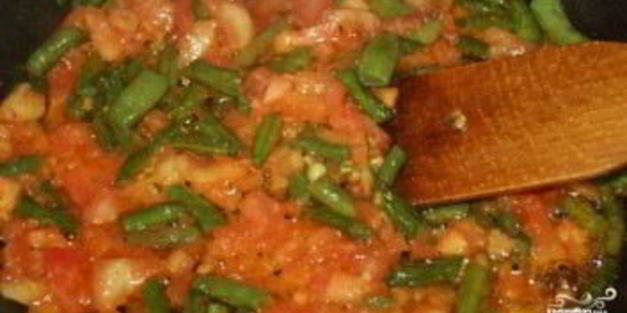 макароны со стручковой фасолью