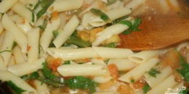 макароны со стручковой фасолью