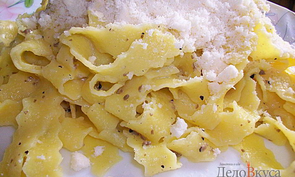 Рецепт макароны со свежими трюфелями