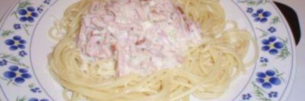 Макароны в сливочном соусе