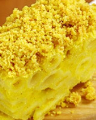 Макароны, запеченные с сыром и карри