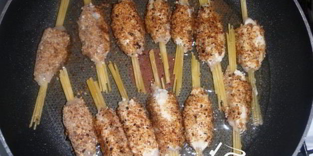 осьминожки из спагетти