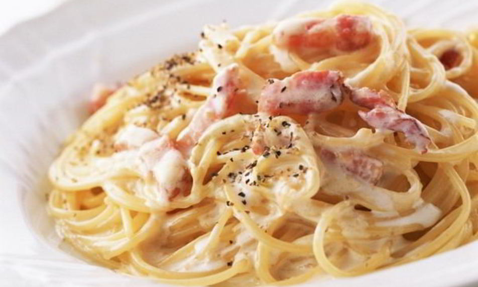 Рецепт паста карбонара с беконом в сливках