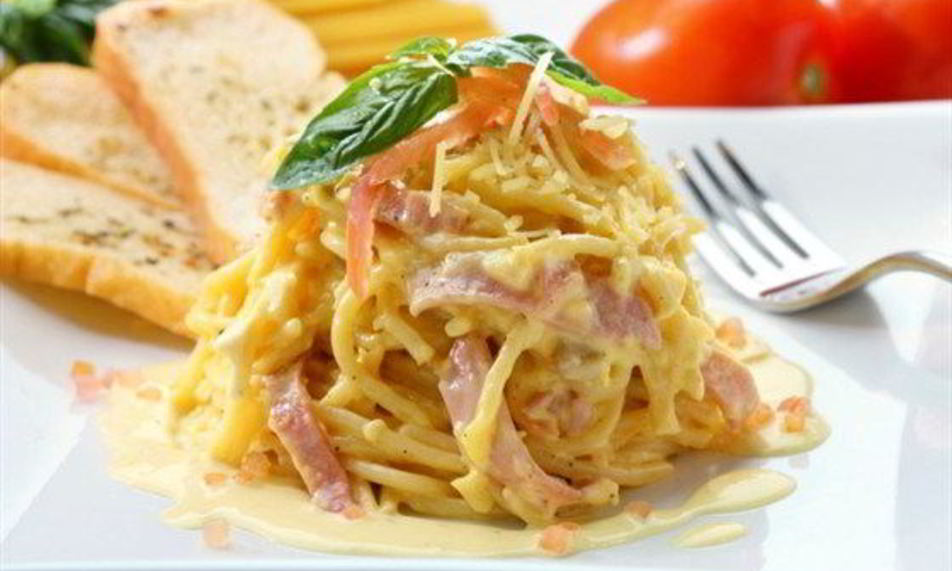 Рецепт паста карбонара с тыквой и шалфеем