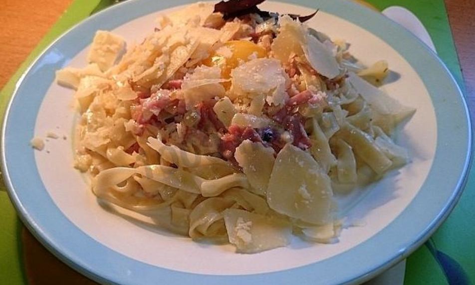 Рецепт пасты карбонары со сливками