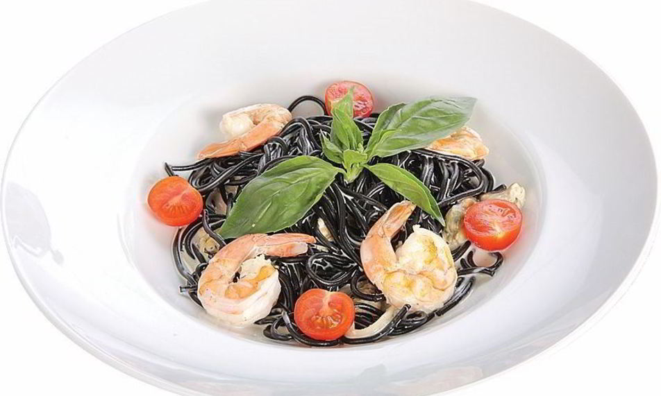 Рецепт паста нери с морепродуктами в сливочном соусе