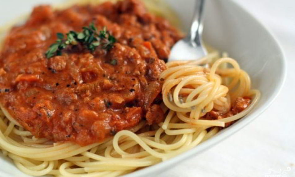 Рецепт паста под соусом болоньезе