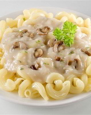 Паста с грибами в сливочном соусе
