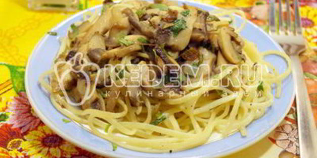 паста с грибами