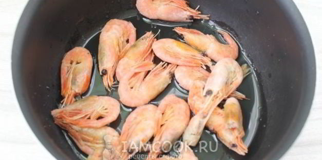 паста с креветками в сливочном соусе