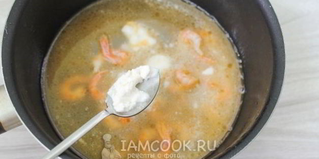 паста с креветками в сливочном соусе